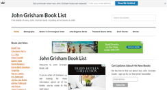 Desktop Screenshot of johngrishambooklist.com
